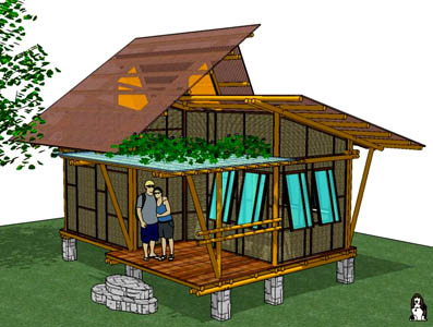 desain-rumah-bambu