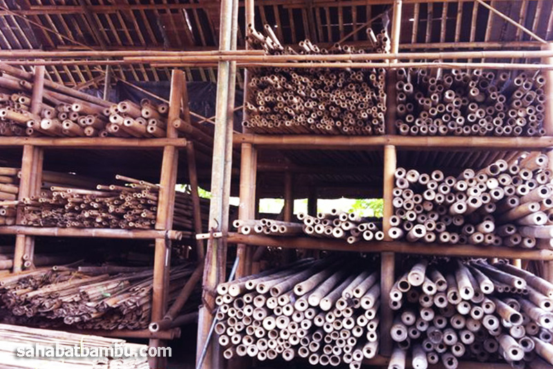 cara menyimpan bambu