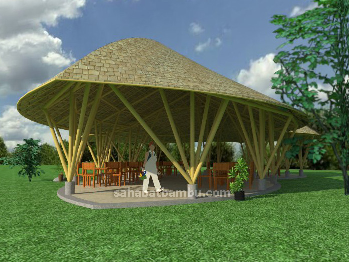 Desain Bamboo Hall